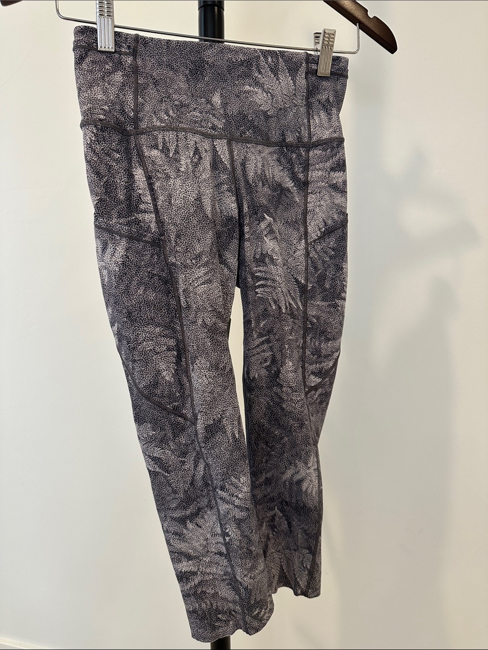 lululemon athletica Gray Printed High-Rise Leggings